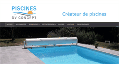 Desktop Screenshot of piscines-dv-concept.com